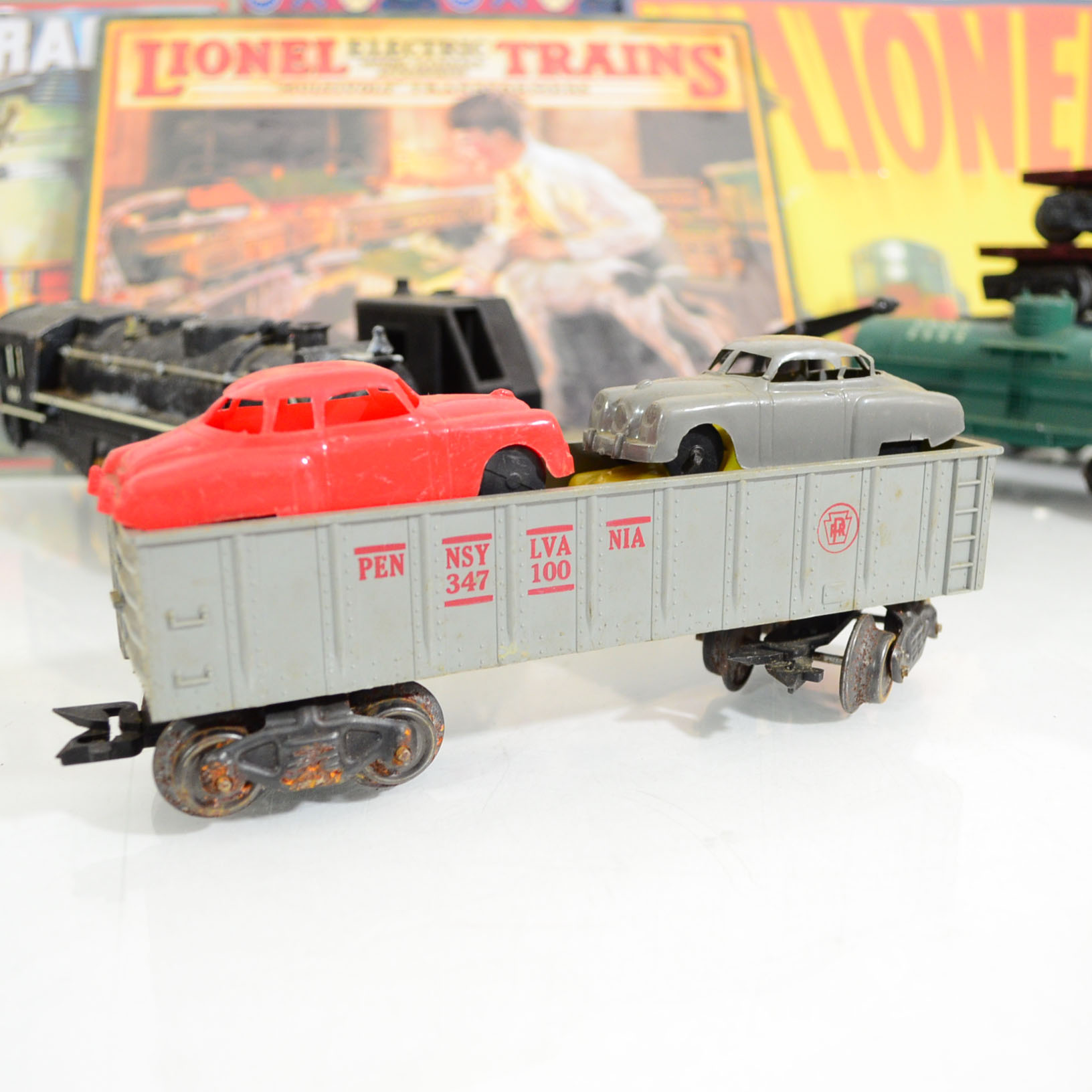 Vintage Marx Model Trains, Transformers, And Lionel Tin Signs