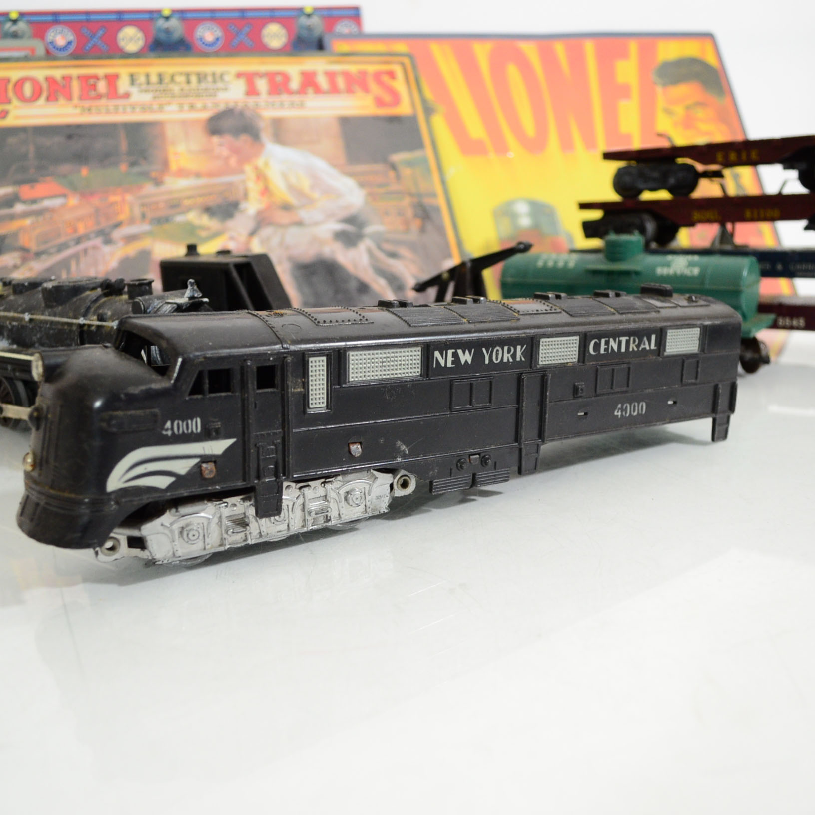 Vintage Marx Model Trains, Transformers, And Lionel Tin Signs