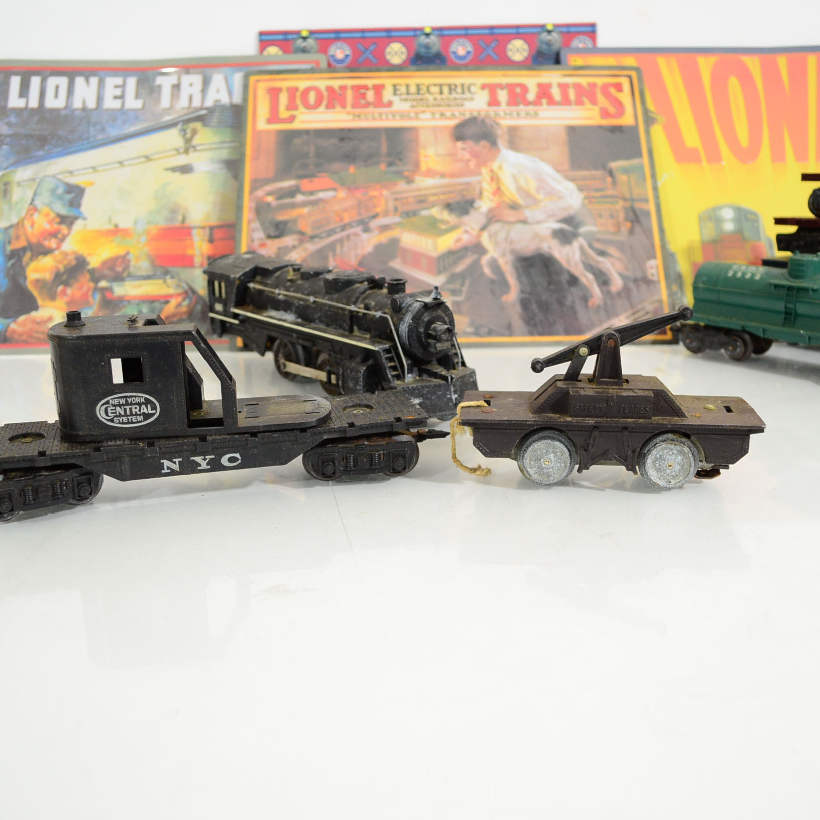 Vintage Marx Model Trains, Transformers, And Lionel Tin Signs