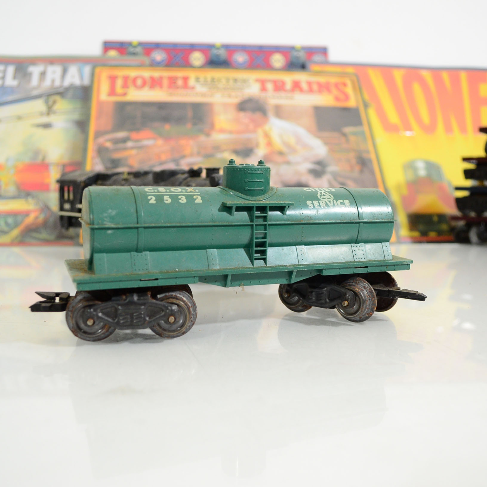 Vintage Marx Model Trains, Transformers, And Lionel Tin Signs