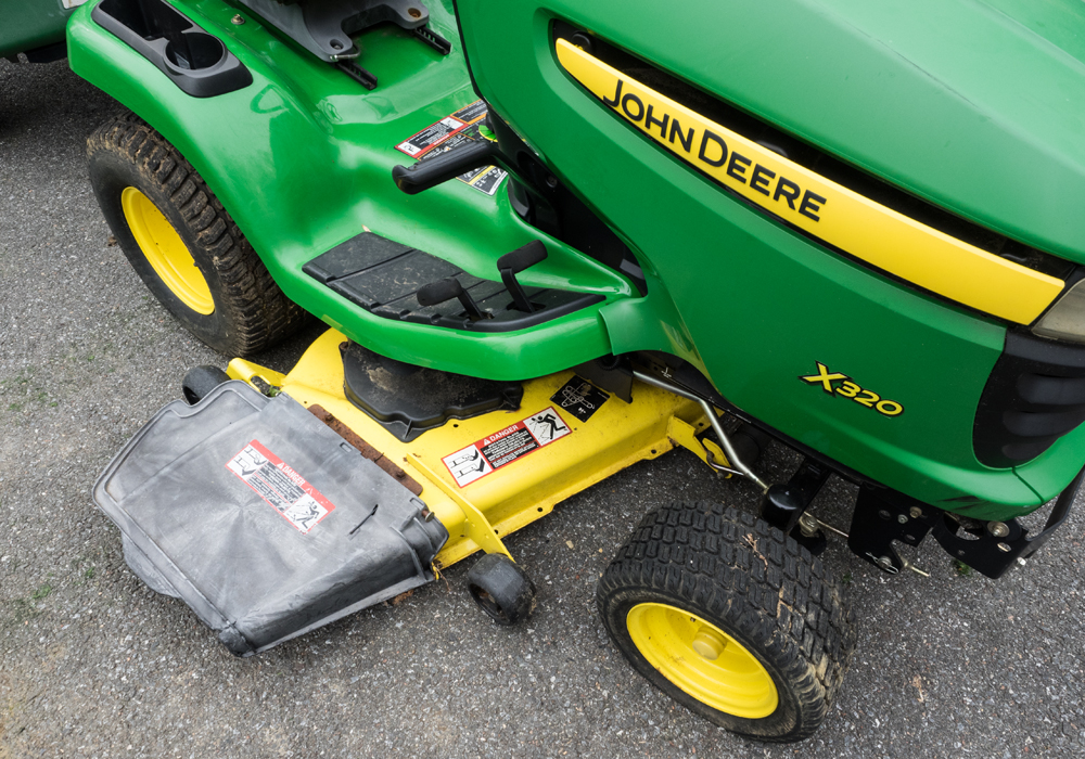 John Deere x320 Tractor with Attachments