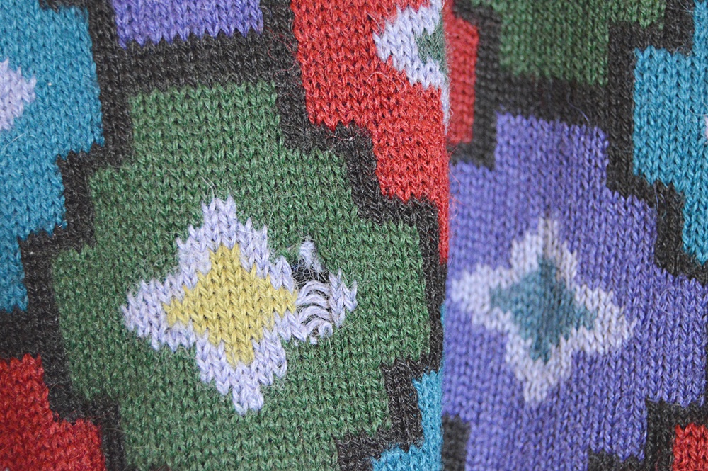 Men's Sweaters, with Alpaca, Hand Dyed Silk Vest