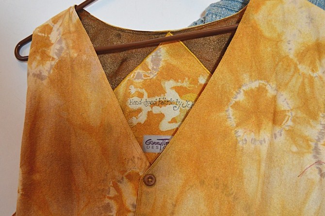 Men's Sweaters, with Alpaca, Hand Dyed Silk Vest