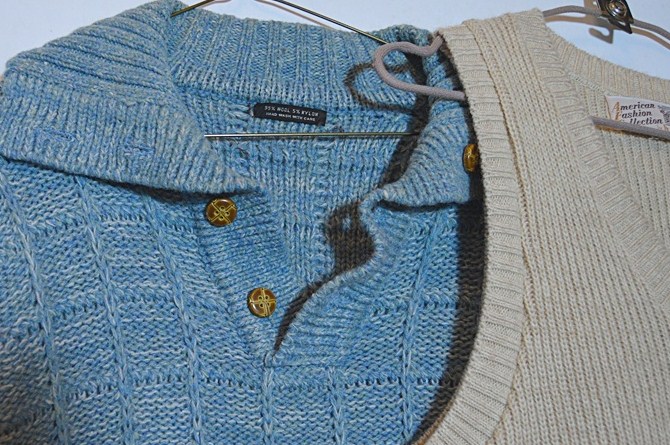 Men's Sweaters, with Alpaca, Hand Dyed Silk Vest