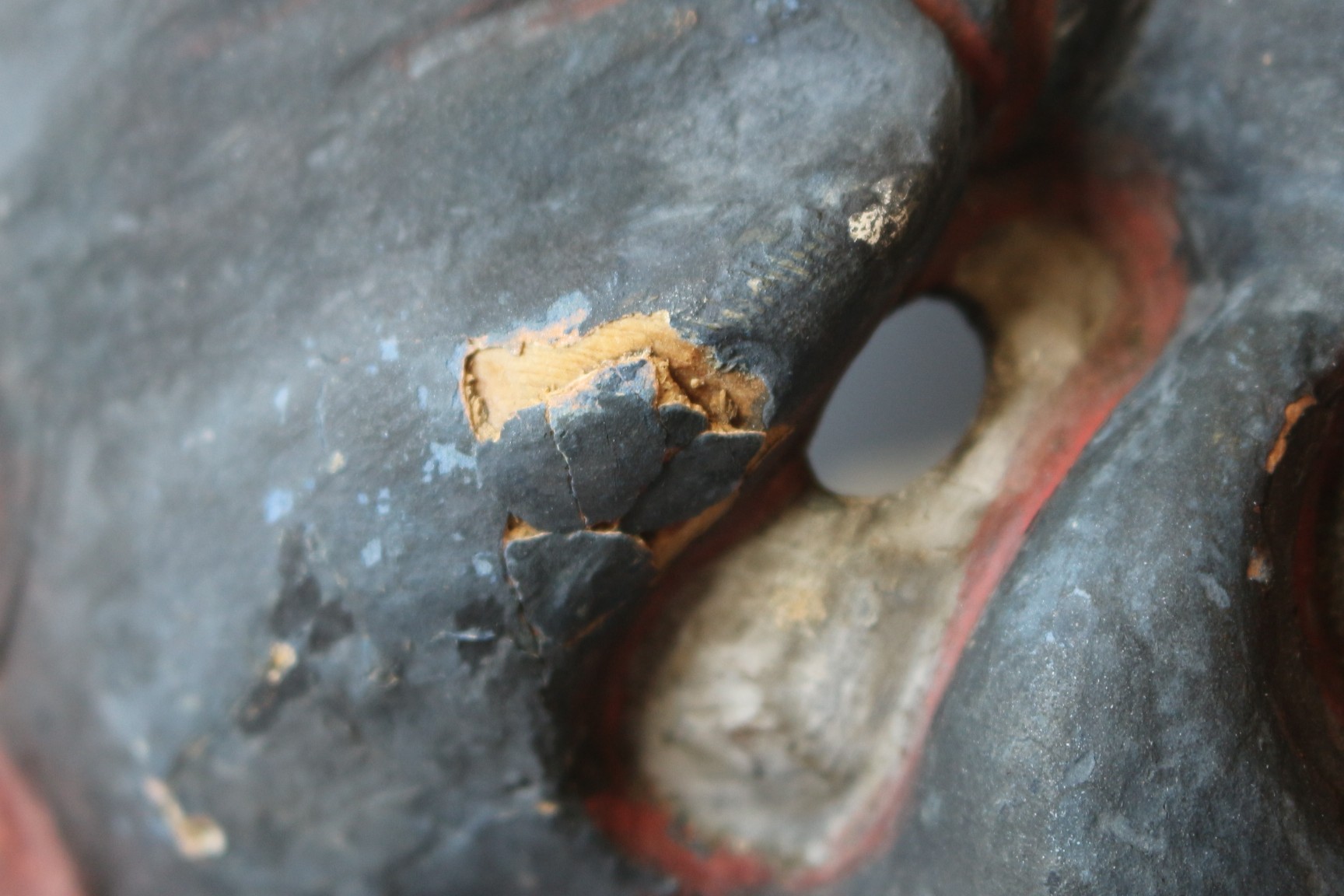 Antique Japanese "Fudo" Noh Mask