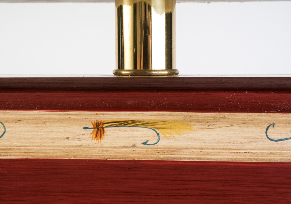 Painted Fishing Inspired Lamp