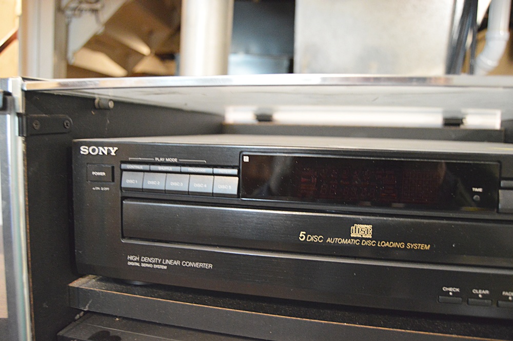 Fisher Stereo System with Component Cabinet