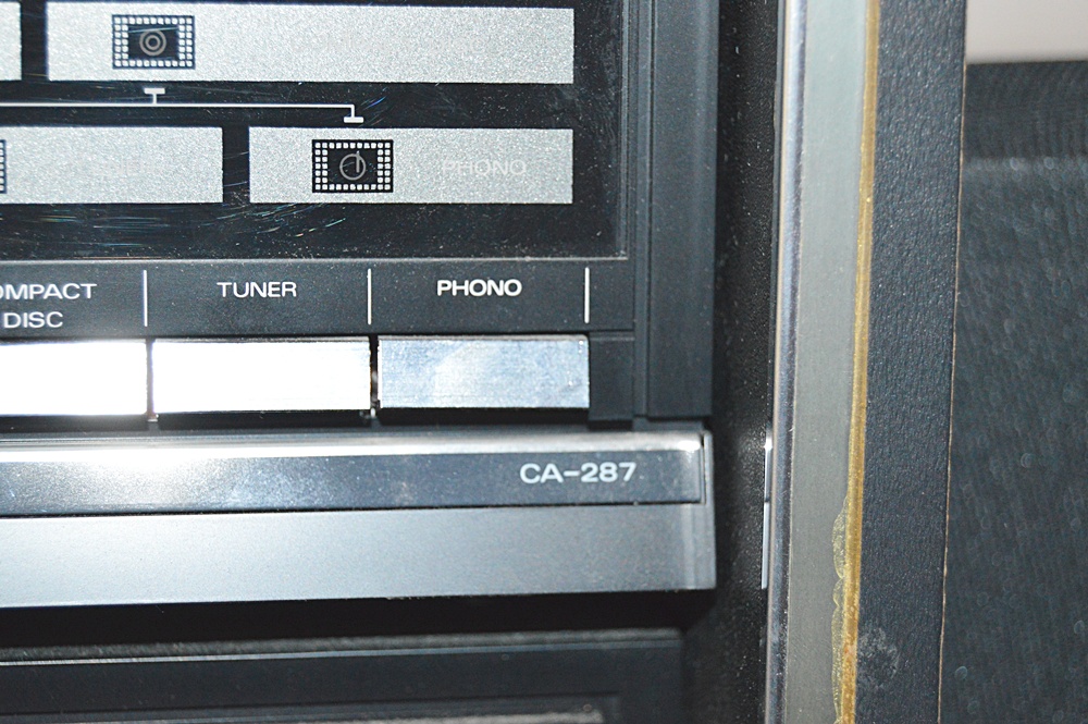 Fisher Stereo System with Component Cabinet