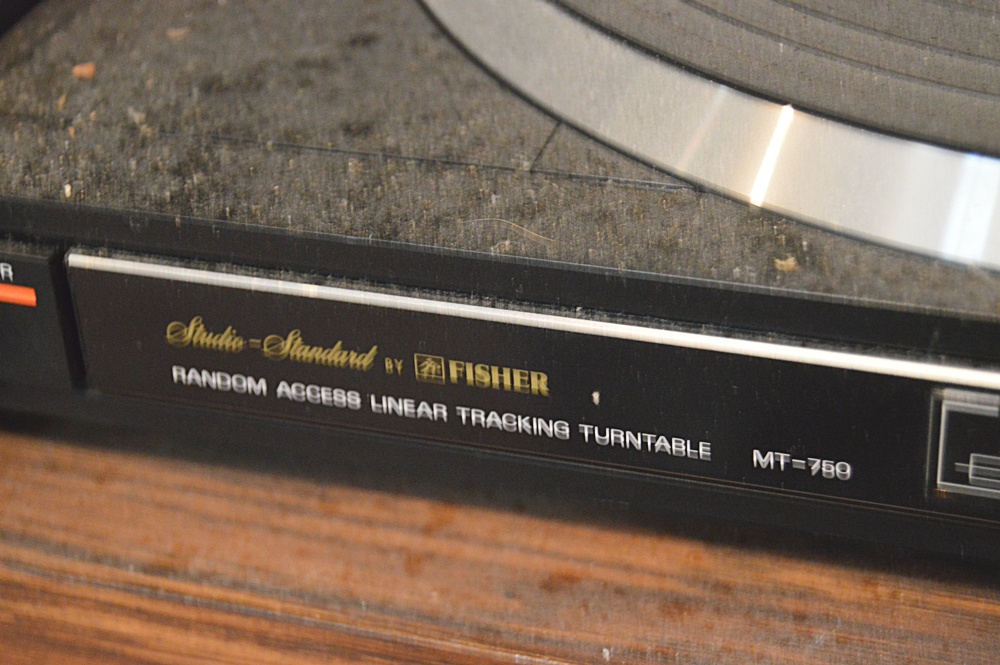 Fisher Stereo System with Component Cabinet