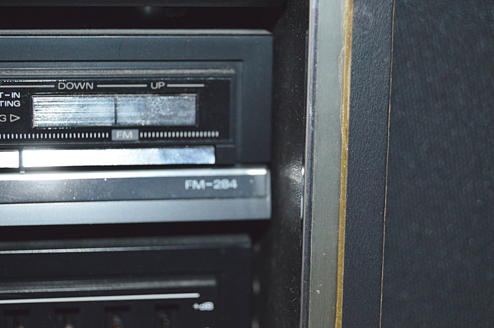 Fisher Stereo System with Component Cabinet