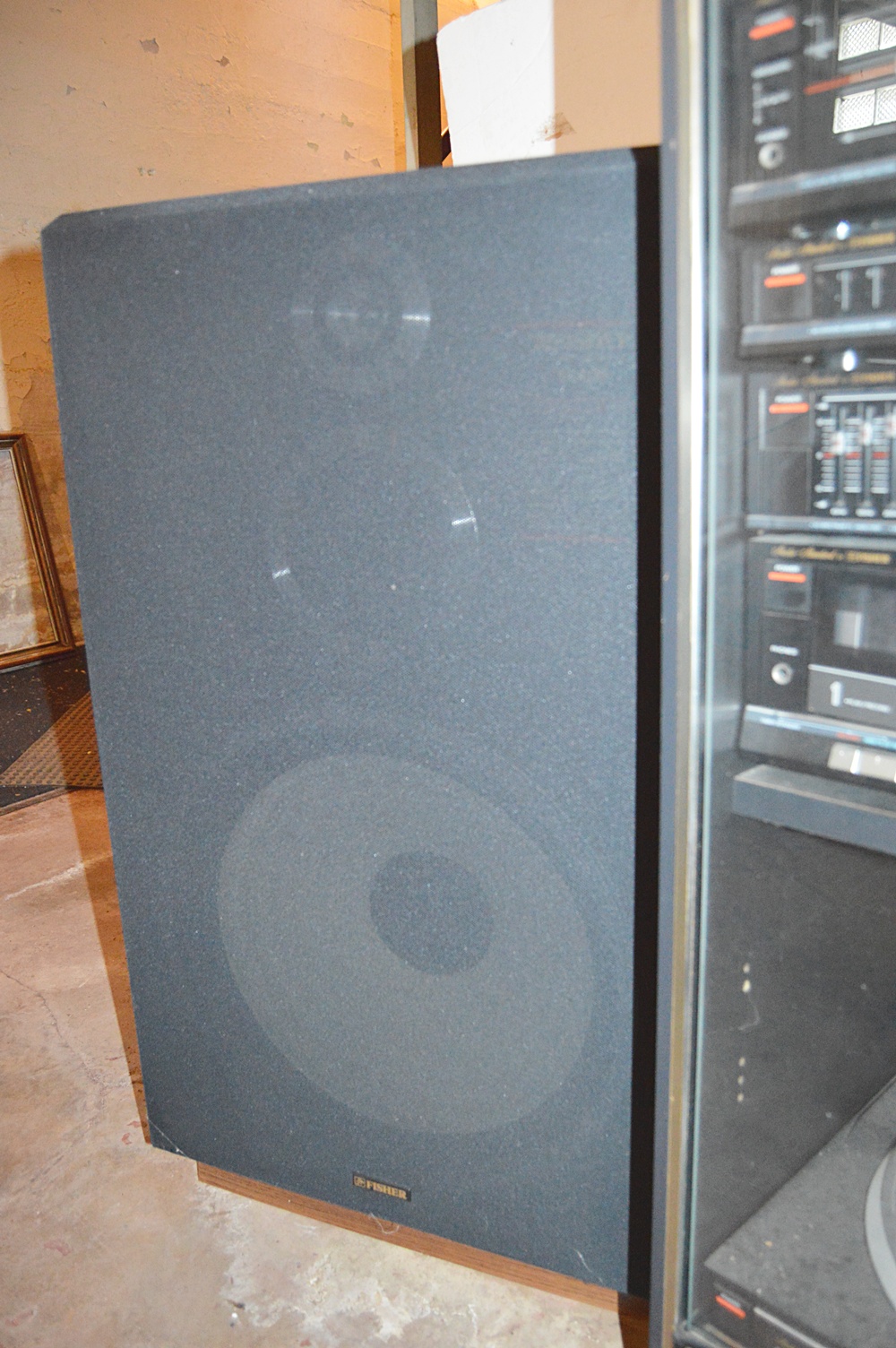 Fisher Stereo System with Component Cabinet