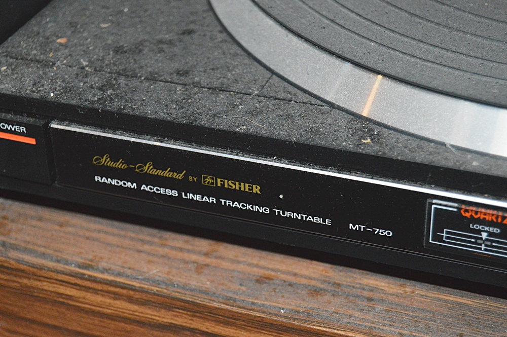 Fisher Stereo System with Component Cabinet