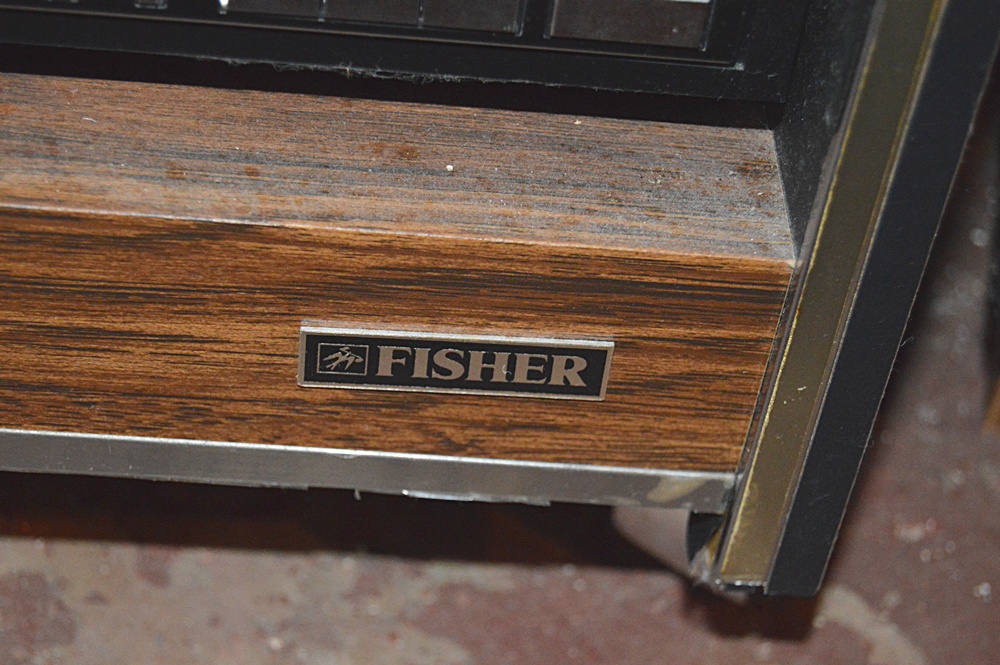 Fisher Stereo System with Component Cabinet