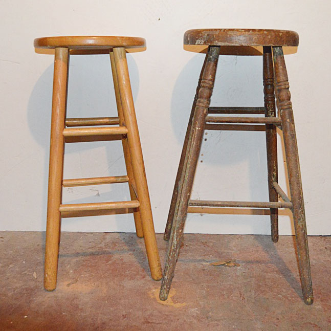 Two Wooden Stools
