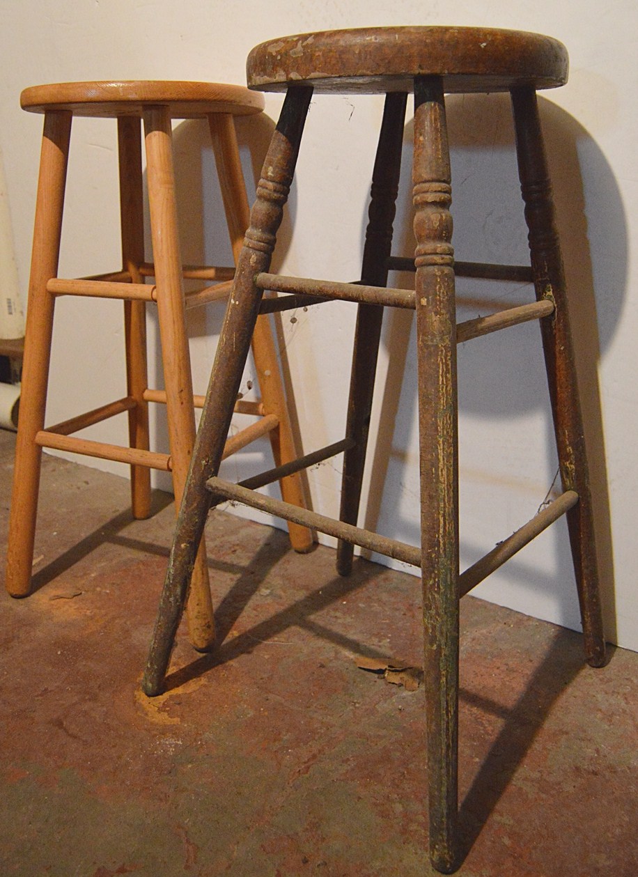Two Wooden Stools