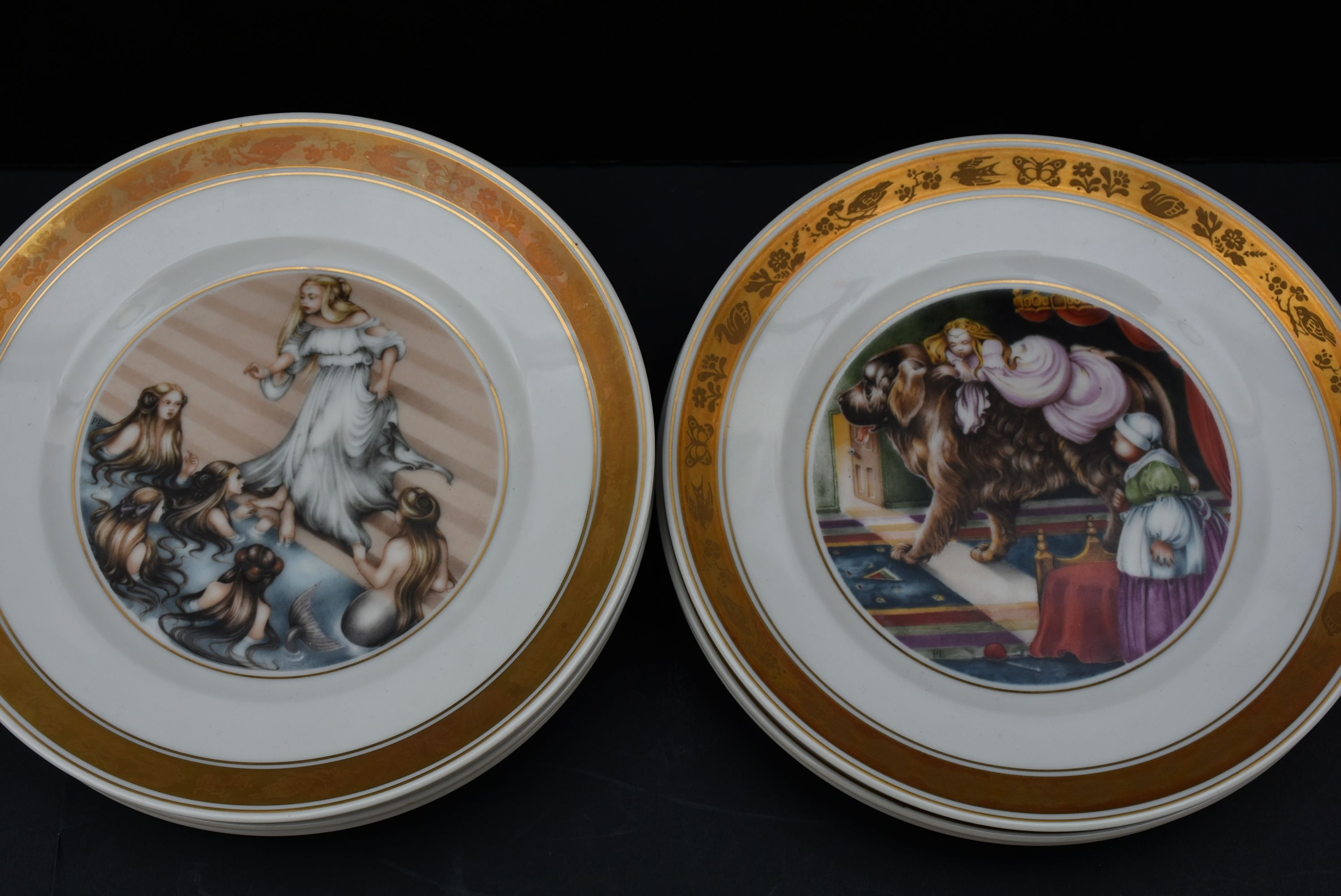 Hans Christian Andersen Collector Plates From Royal Copenhagen