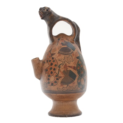 Peruvian Style Hand-Painted Animal Pottery Peruvian Style Hand-Painted Animal Pottery