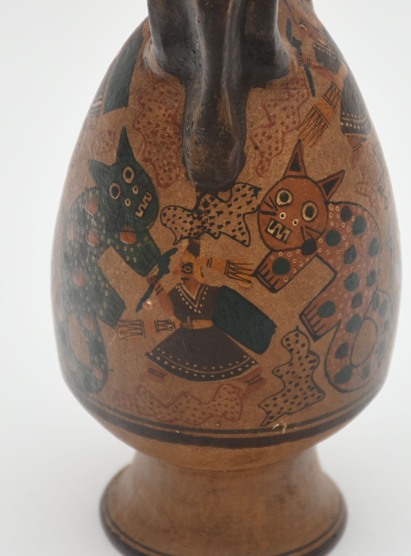 Peruvian Style Hand-Painted Animal Pottery