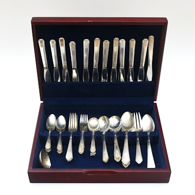 International Silver "Royal Saxony" Silver Plated Flatware International Silver "Royal Saxony" Silver Plated Flatware