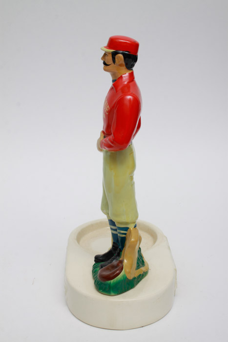 Old-Time Ball Player Statues with Decanter