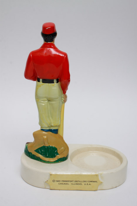 Old-Time Ball Player Statues with Decanter