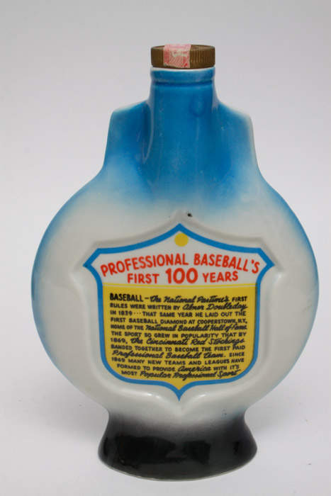 Old-Time Ball Player Statues with Decanter