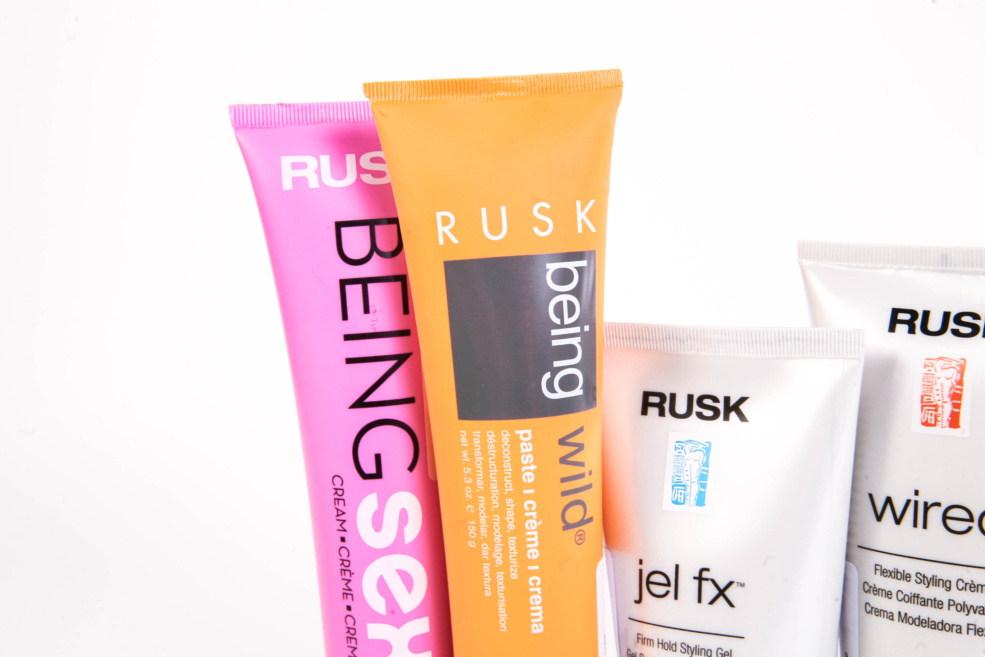Grouping of Six Rusk Hair Care Products