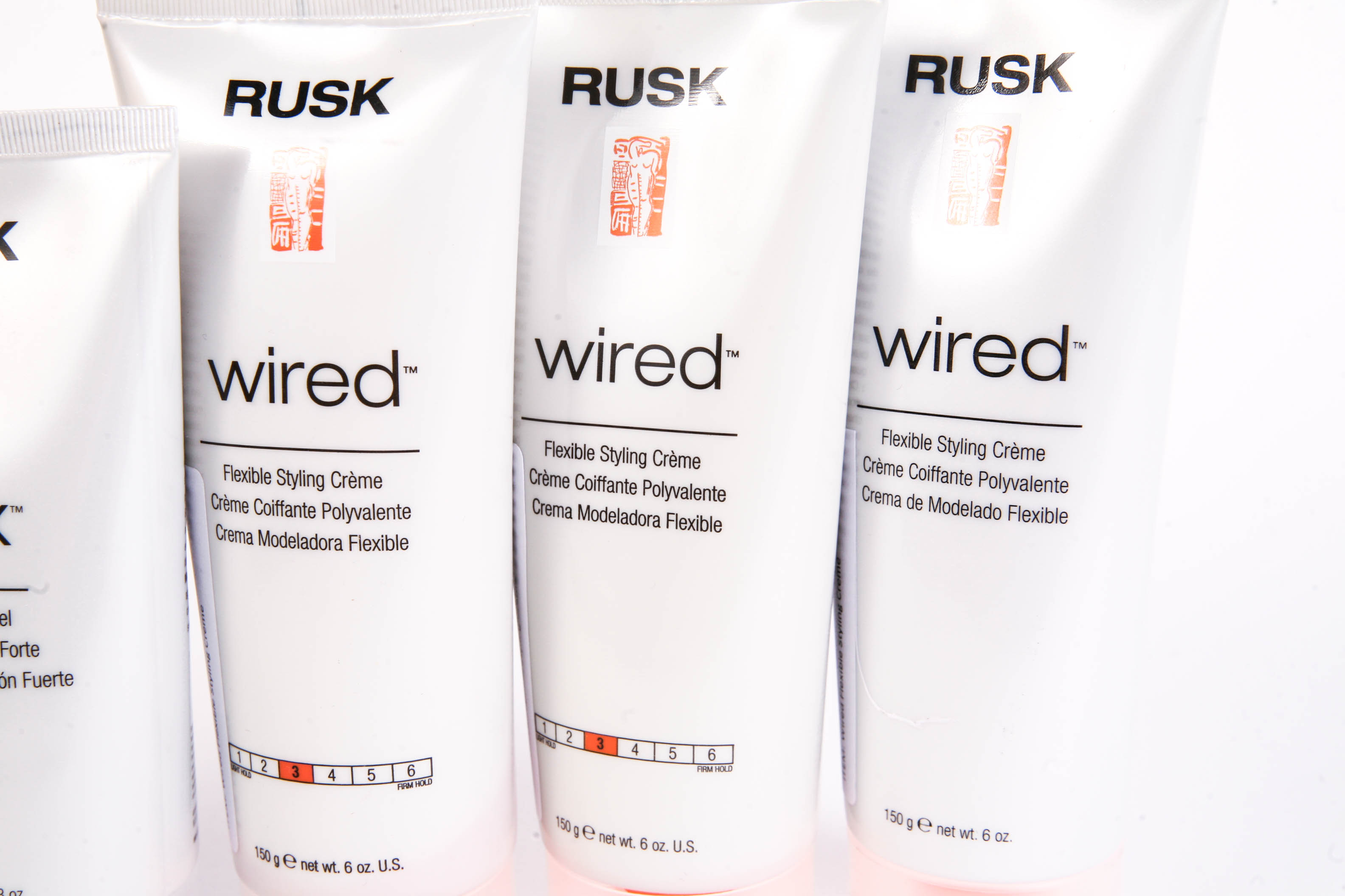 Grouping of Six Rusk Hair Care Products