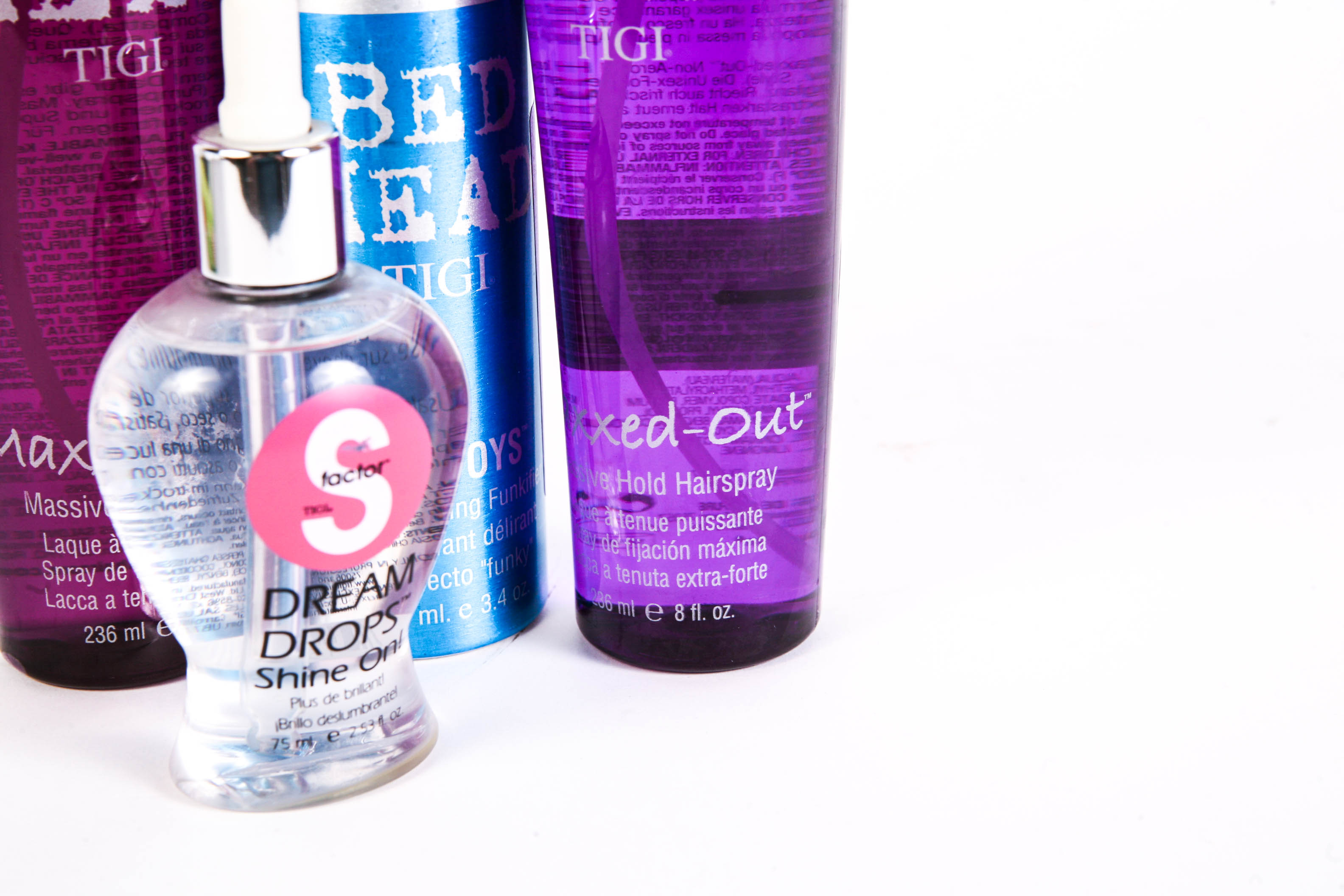 Grouping of Four TIGI Hair Styling Products