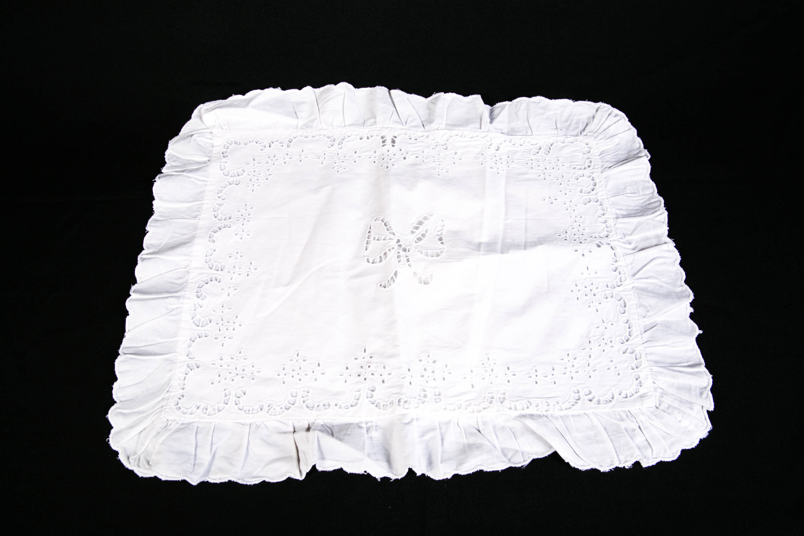 Grouping of Five Decorative Cotton Pillow Covers Including Boudoi