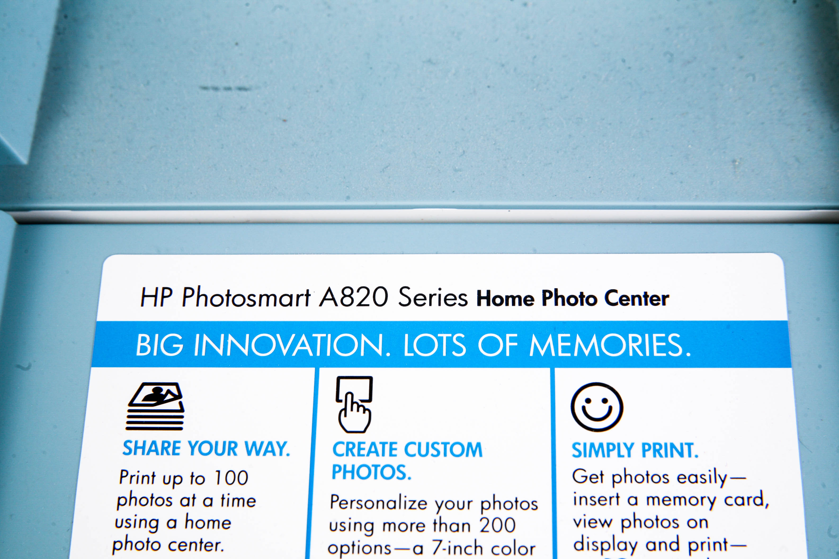 HP Photosmart A826 Home Photo Center