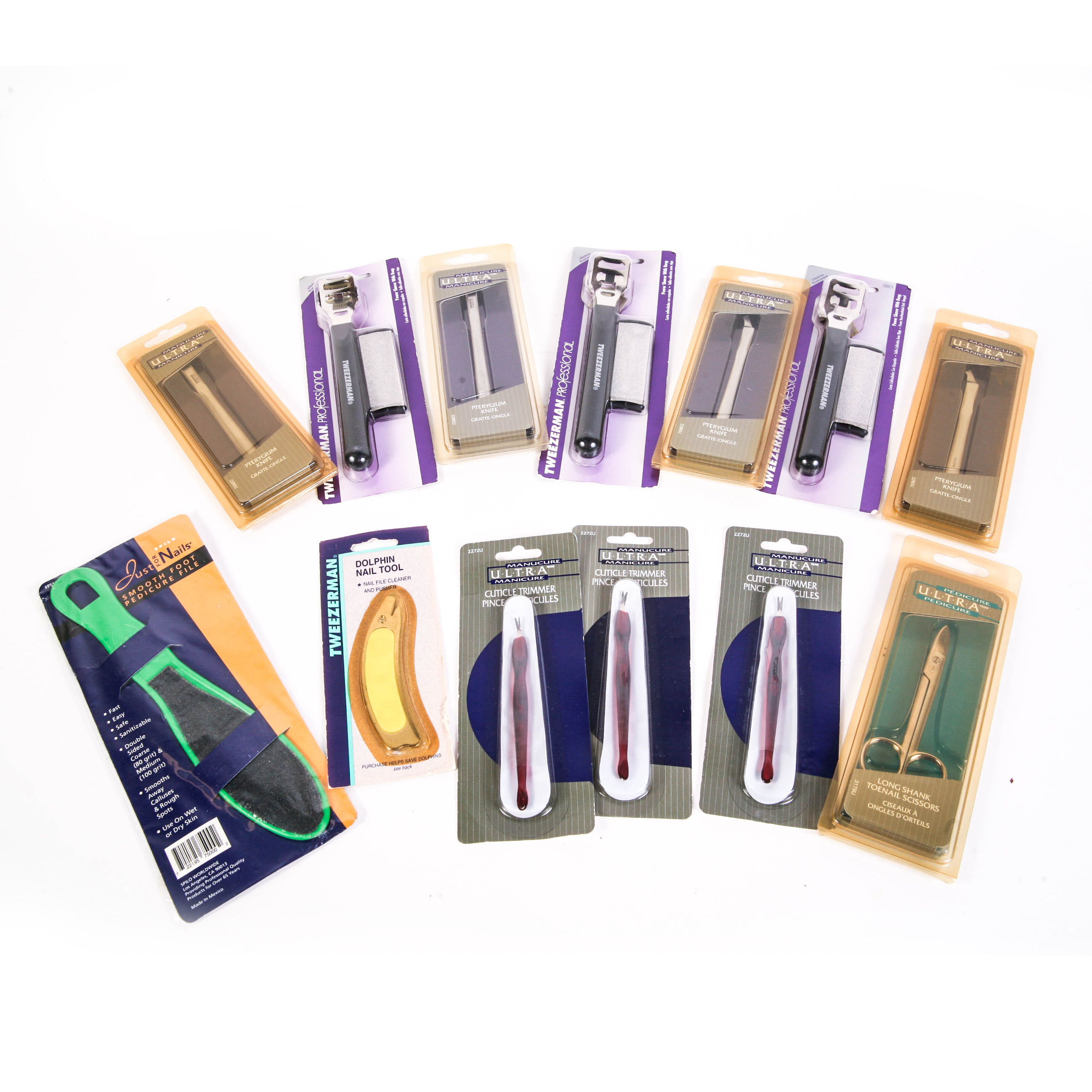 Grouping of Thirteen Tweezerman and Nail Care Products
