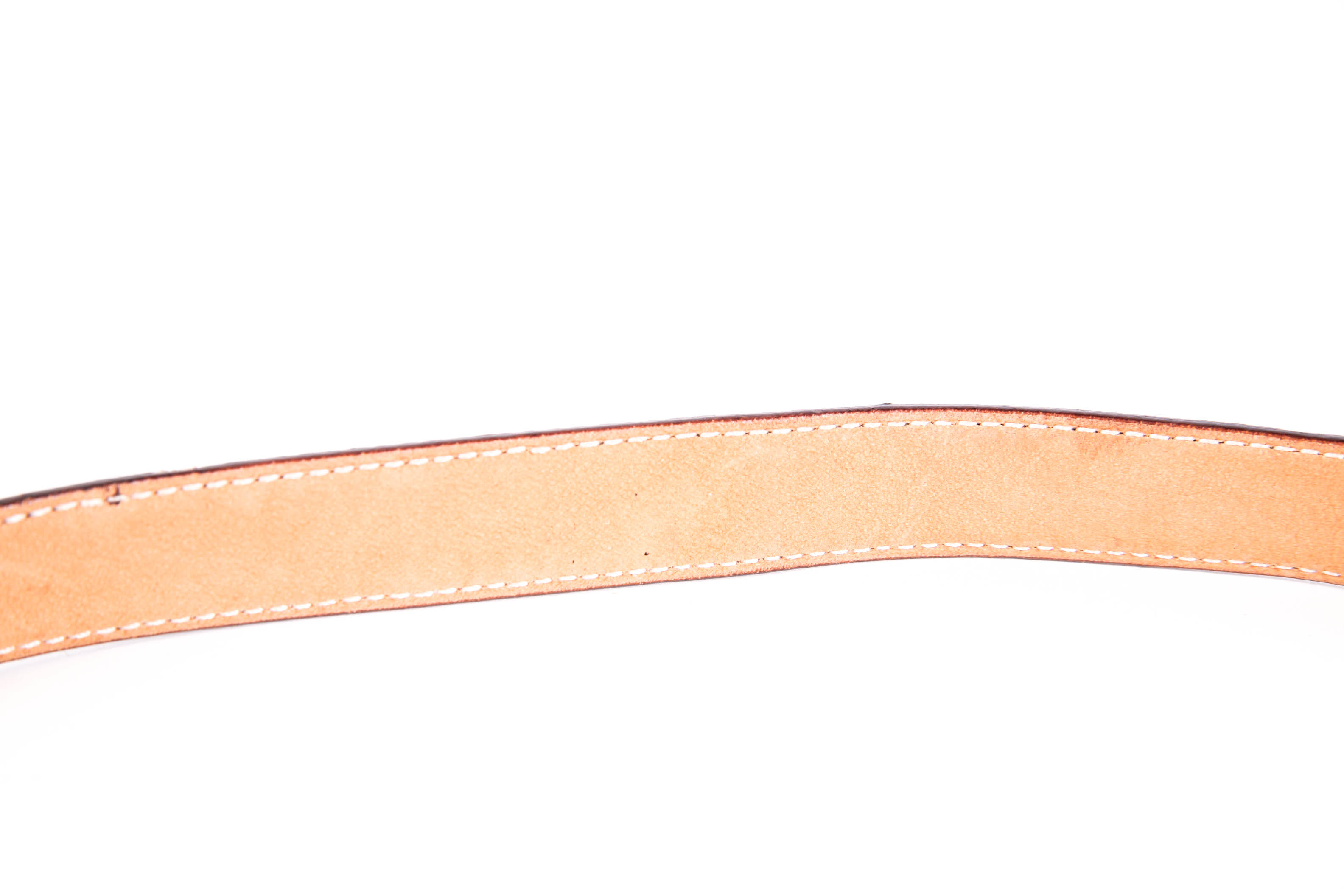 Gucci Suede Leather Skinny Belt