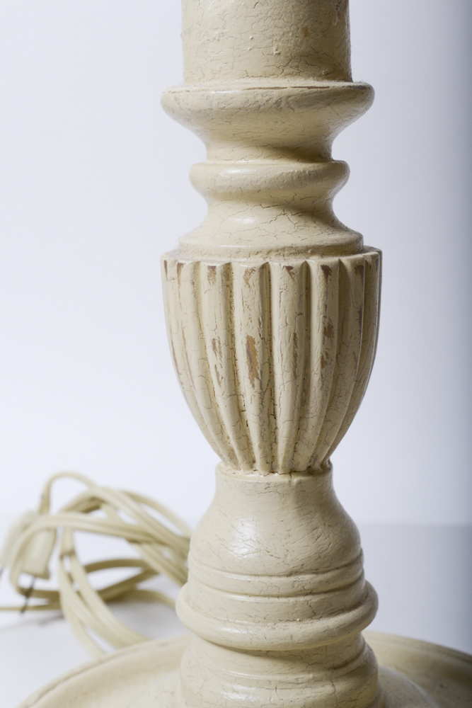 Pair of Cream Toned Table Lamps