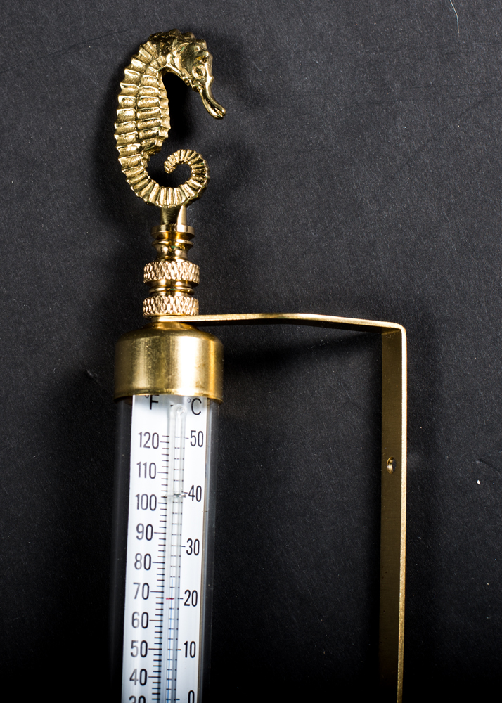 Apilco France Candle Holders and Brass Thermometer