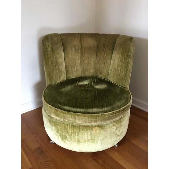 Vintage Fan Back Occasional Chair