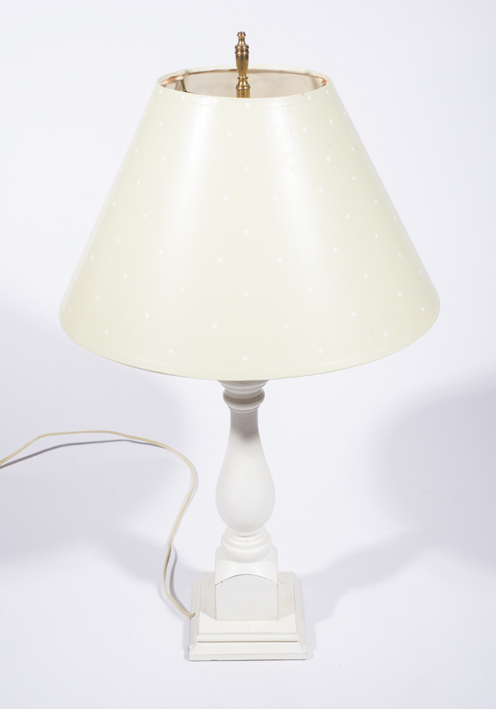 David Fuller Table Lamp with Painted Shade
