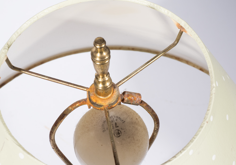 David Fuller Table Lamp with Painted Shade