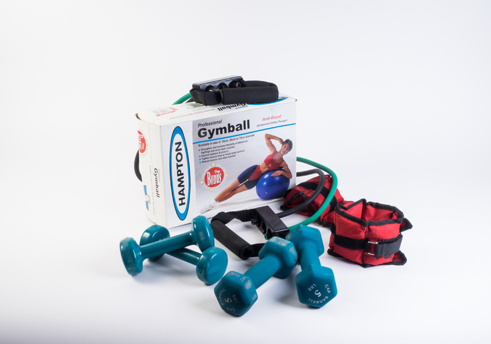 Fitness Items in a Box