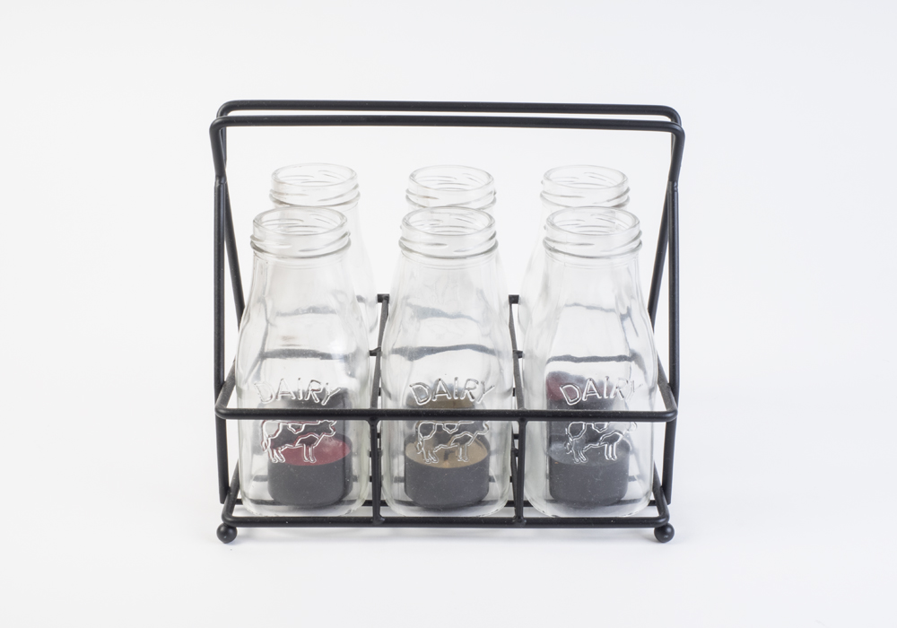 Wrought Iron and Glass Decor