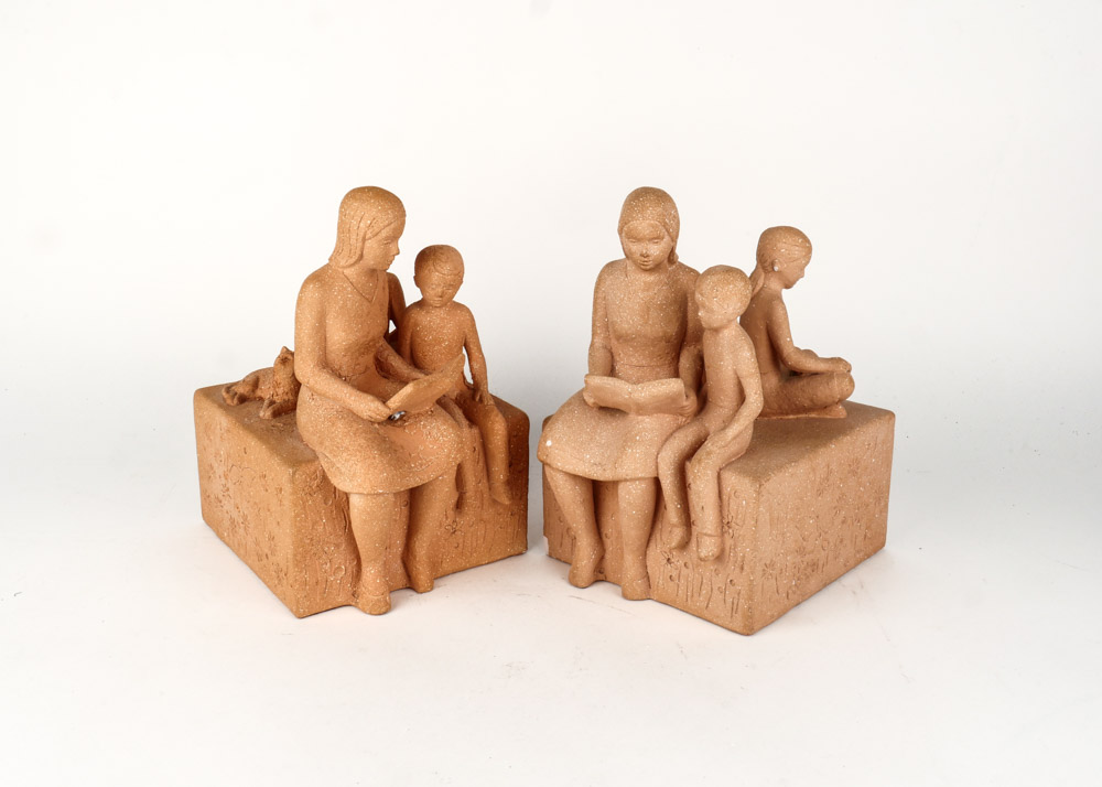 Pair of Terracotta Bookends