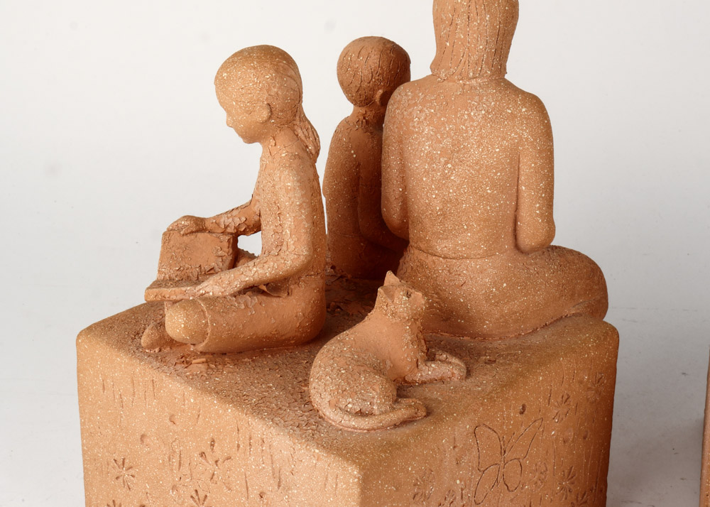 Pair of Terracotta Bookends