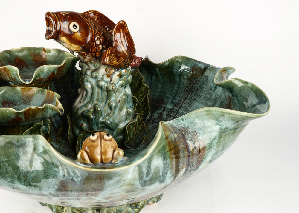 Vintage Ceramic Fish Fountain