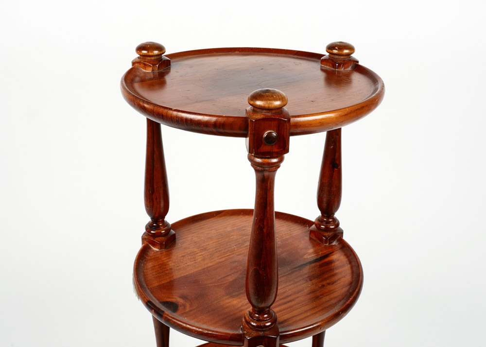 Vintage Ethan & Allen Three Tiered Side Table