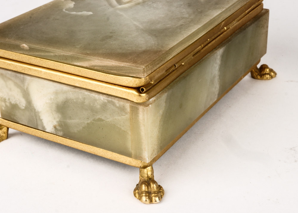 Pair of Green Stone Items