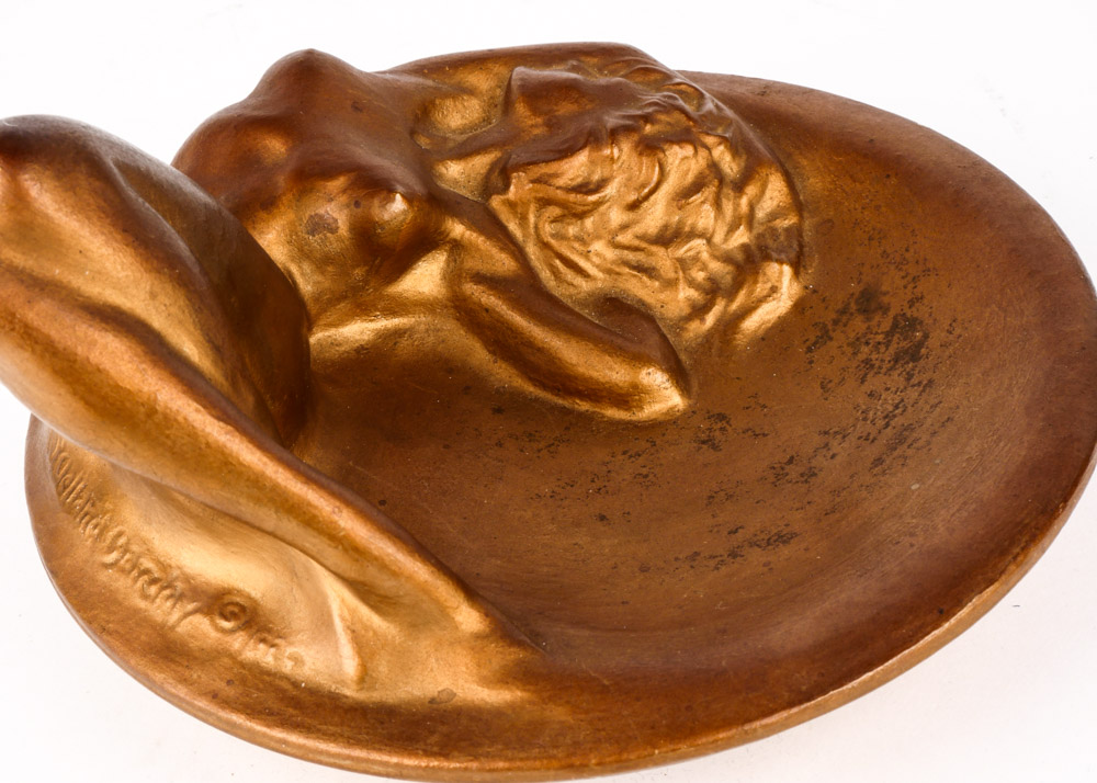 1939 Signed Art Deco Pipe Stand