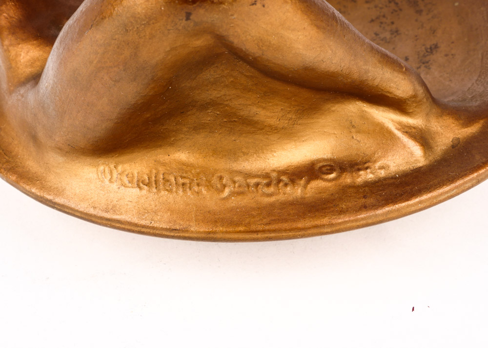 1939 Signed Art Deco Pipe Stand