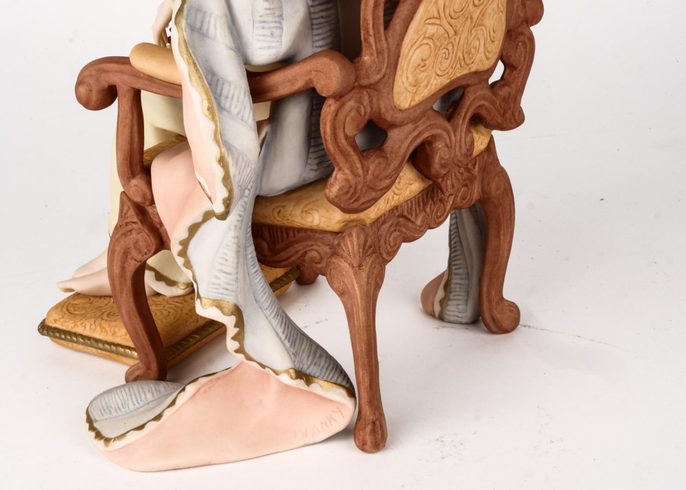 Limited Edition Laszlo Ispanky "Queen of Spring" Porcelain Bisque Figure