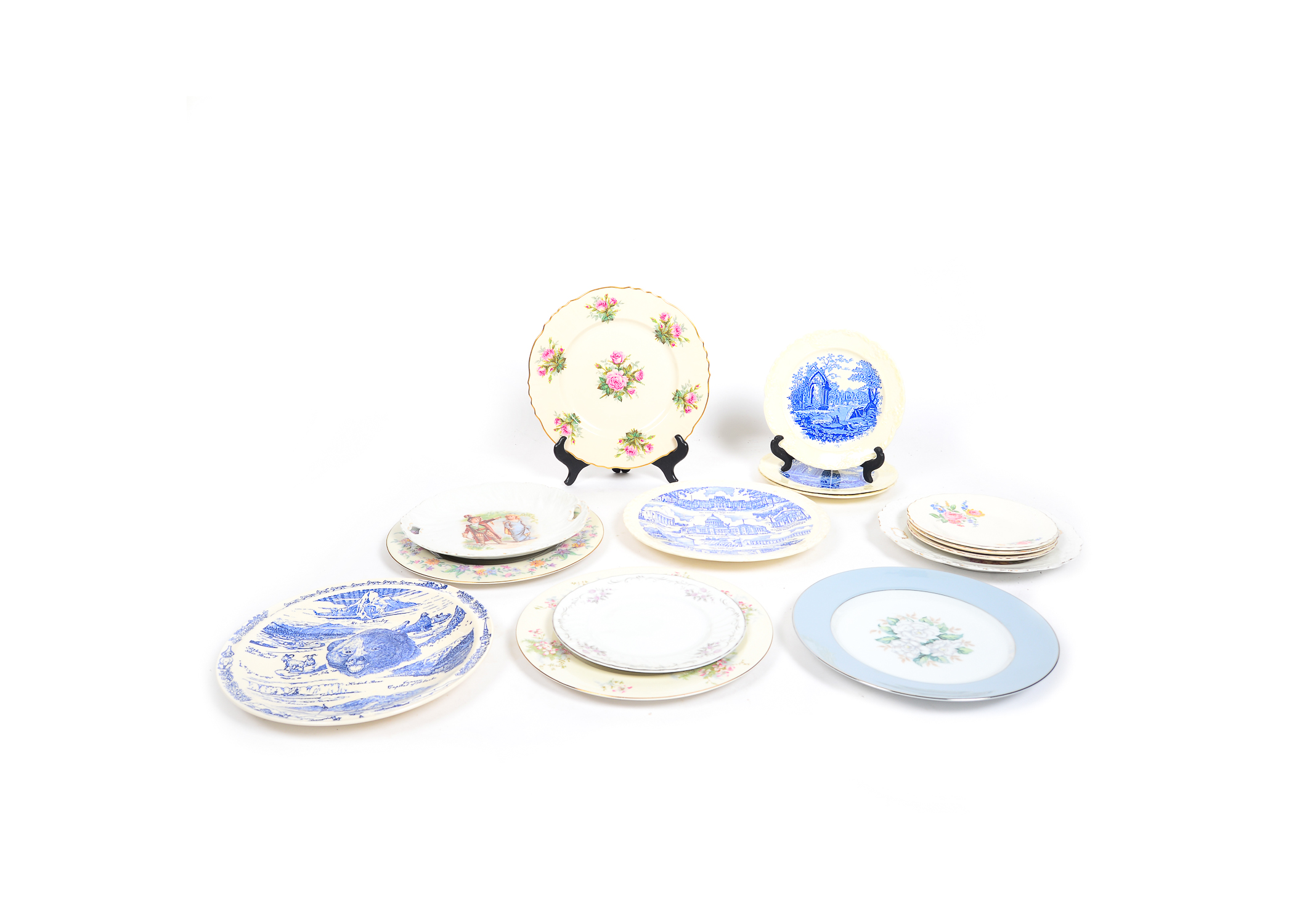 Assortment of China Plates
