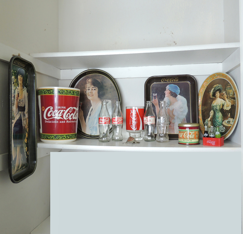 Vintage Coca Cola Collectibles Featuring Serving Trays